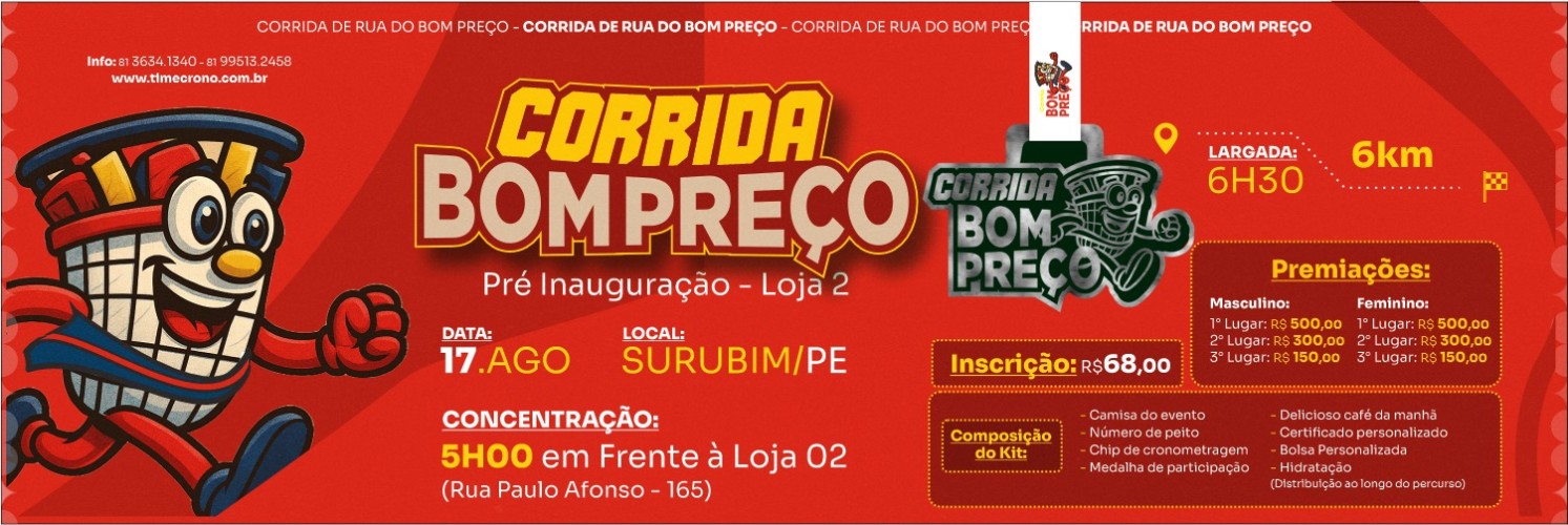 1ª Corrida do Supermercado Bom Preço